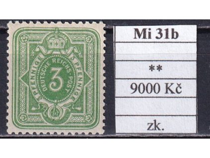 Deutsches Reich Mi 31 b svěží zkoušené