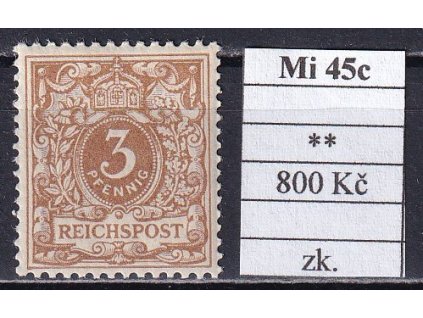 Deutsches Reich Mi 45 c svěží zkoušené