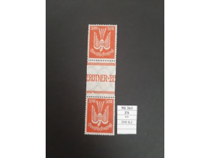 Deutsches Reich Mi 263 ZS svěží