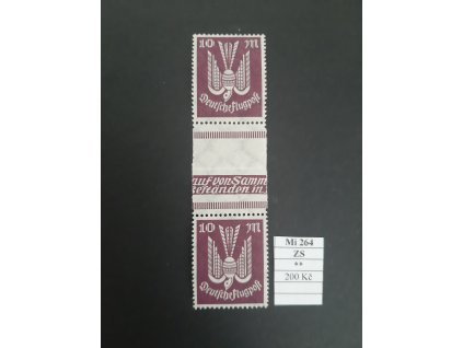 Deutsches Reich Mi 264 ZS svěží