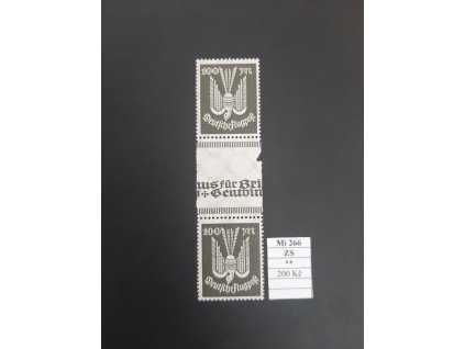 Deutsches Reich Mi 266 ZS svěží