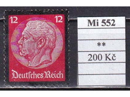 Deutsches Reich Mi 552 svěží