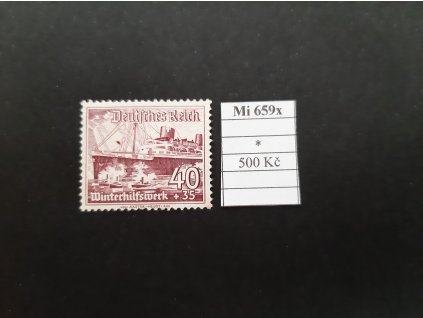 Deutsches Reich Mi 659x po nálepce