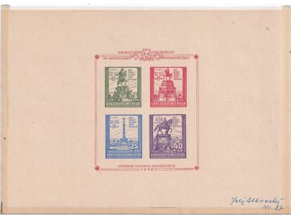 Deutsches Reich Atelier Albrecht návrhy III svěží