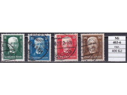 Deutsches Reich Mi 403-6 razítkované
