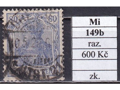 Deutsches Reich Mi 149 b razítkované zkoušené