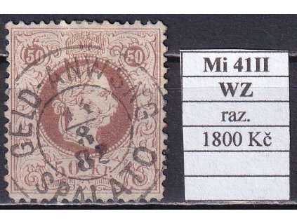 Rakousko Mi 41 II WZ razítkované