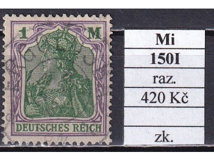 Deutsches Reich Mi 150 I razítkované zkoušené