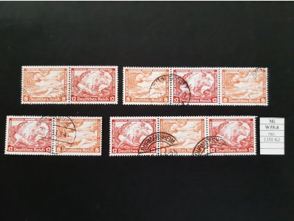 Deutsches Reich Mi W 55-8 razítkované