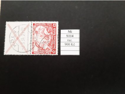 Deutsches Reich Mi S 114 razítkované