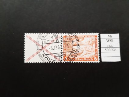 Deutsches Reich Mi W 51 razítkované
