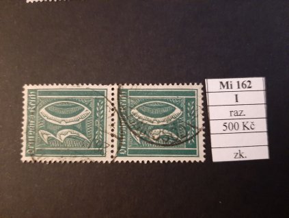Deutsches Reich Mi 162 I dvoupáska razítkované zkoušené