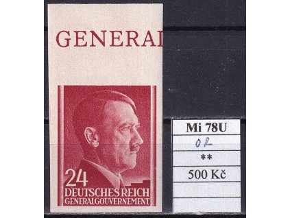 Generalgouvernement Mi 78 U OR svěží