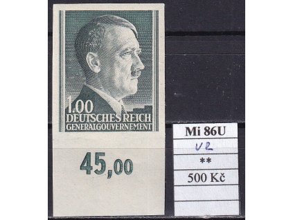 Generalgouvernement Mi 86 U UR svěží