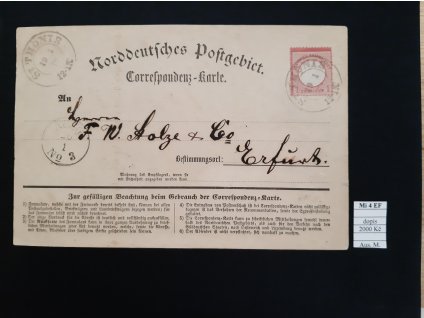 Deutsches Reich Mi 4 EF dopis