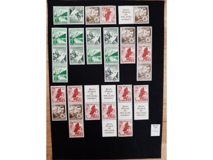 Deutsches Reich Blumen 1938 kompletní svěží