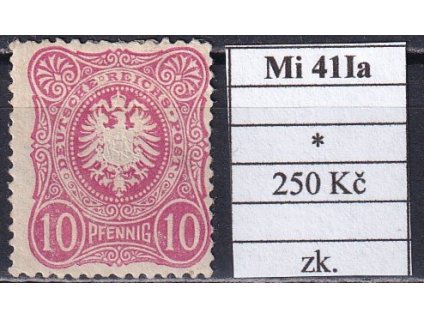 Deutsches Reich Mi 41 Ia po nálepce zkoušené