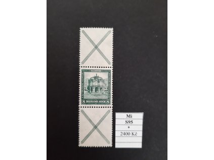 Deutsches Reich Mi S 95 po nálepce
