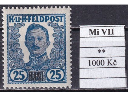 Feldpost Rumunsko Mi VII svěží