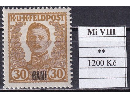 Feldpost Rumunsko Mi VIII svěží