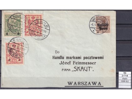 Stadtpost Warschau dopis