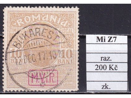 MviR Mi Z 7 razítkované zkoušené