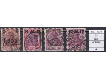 Deutsches Reich Mi 154-7 II razítkované zkoušené