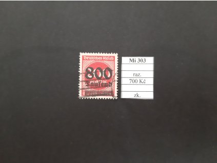 Deutsches Reich Mi 303 razítkované zkoušené