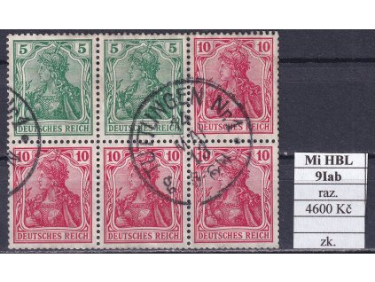 Deutsches Reich Mi HBL 9 I ab razítkované zkoušené