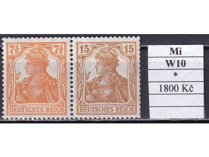 Deutsches Reich Mi W 10 po nálepce