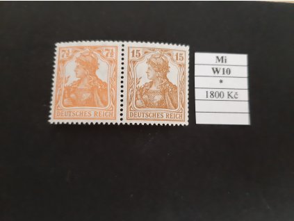 Deutsches Reich Mi W 10 po nálepce