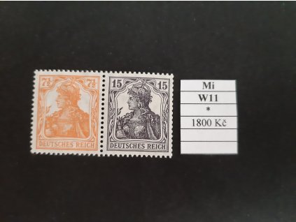 Deutsches Reich Mi W 11 po nálepce