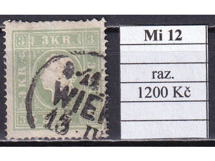 Rakousko Mi 12 razítkované