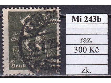 Deutsches Reich Mi 243 b razítkované zkoušené