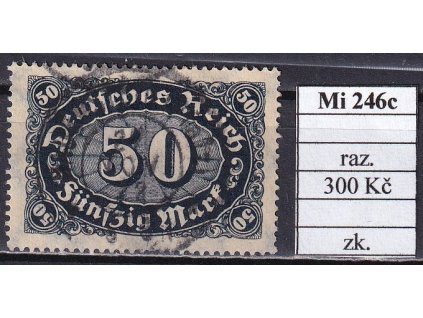 Deutsches Reich Mi 246 c razítkované zkoušené