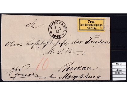 Deutsches Reich Mi D I dopis