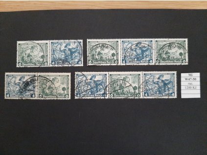 Deutsches Reich Mi W 47-50 razítkované