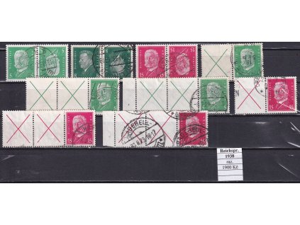 Deutsches Reich Reichsprasidenten 1928 kompletní razítkované