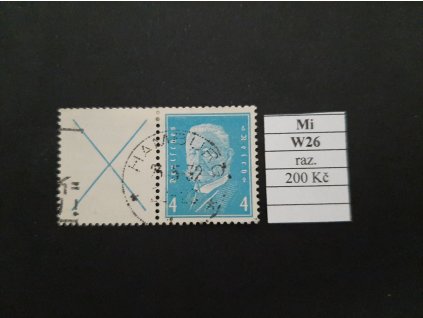 Deutsches Reich Mi W 26 razítkované