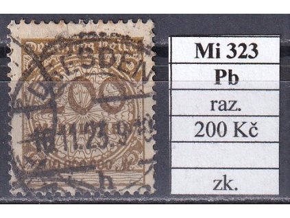 Deutsches Reich Mi 323 Pb razítkované zkoušené