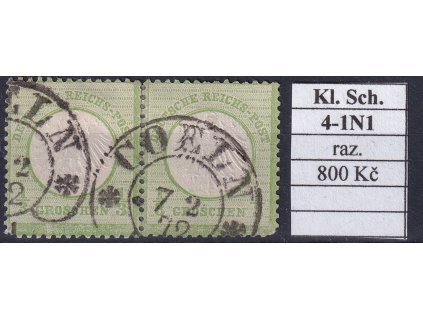 Hufeisenstempel 4-1N1 kl. Schild razítkované