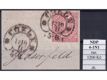 Hufeisenstempel 4-1N1 NDP razítkované zkoušené
