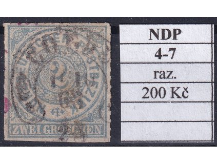 Hufeisenstempel 4-7 NDP razítkované