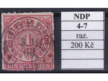 Hufeisenstempel 4-7 NDP razítkované