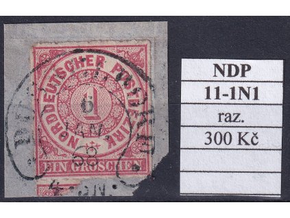 Hufeisenstempel 11-1N1 NDP razítkované