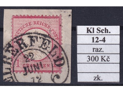 Hufeisenstempel 12-4 kl. Schild razítkované zkoušené