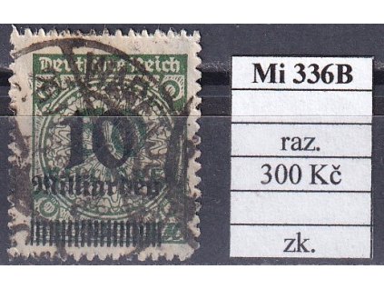 Deutsches Reich Mi 336 B razítkované zkoušené