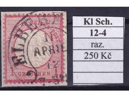 Hufeisenstempel 12-4 kl. Schild razítkované