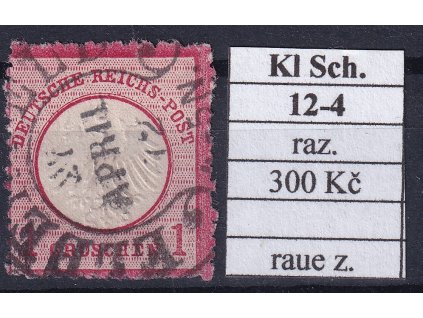 Hufeisenstempel 12-4 kl. Schild razítkované