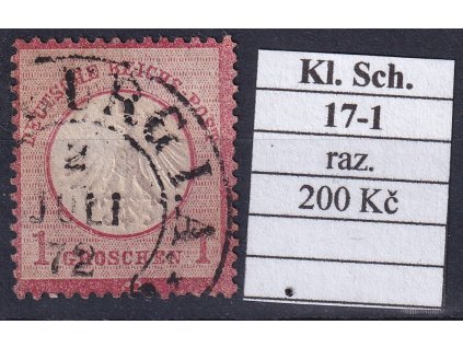 Hufeisenstempel 17-1 kl. Schild razítkované